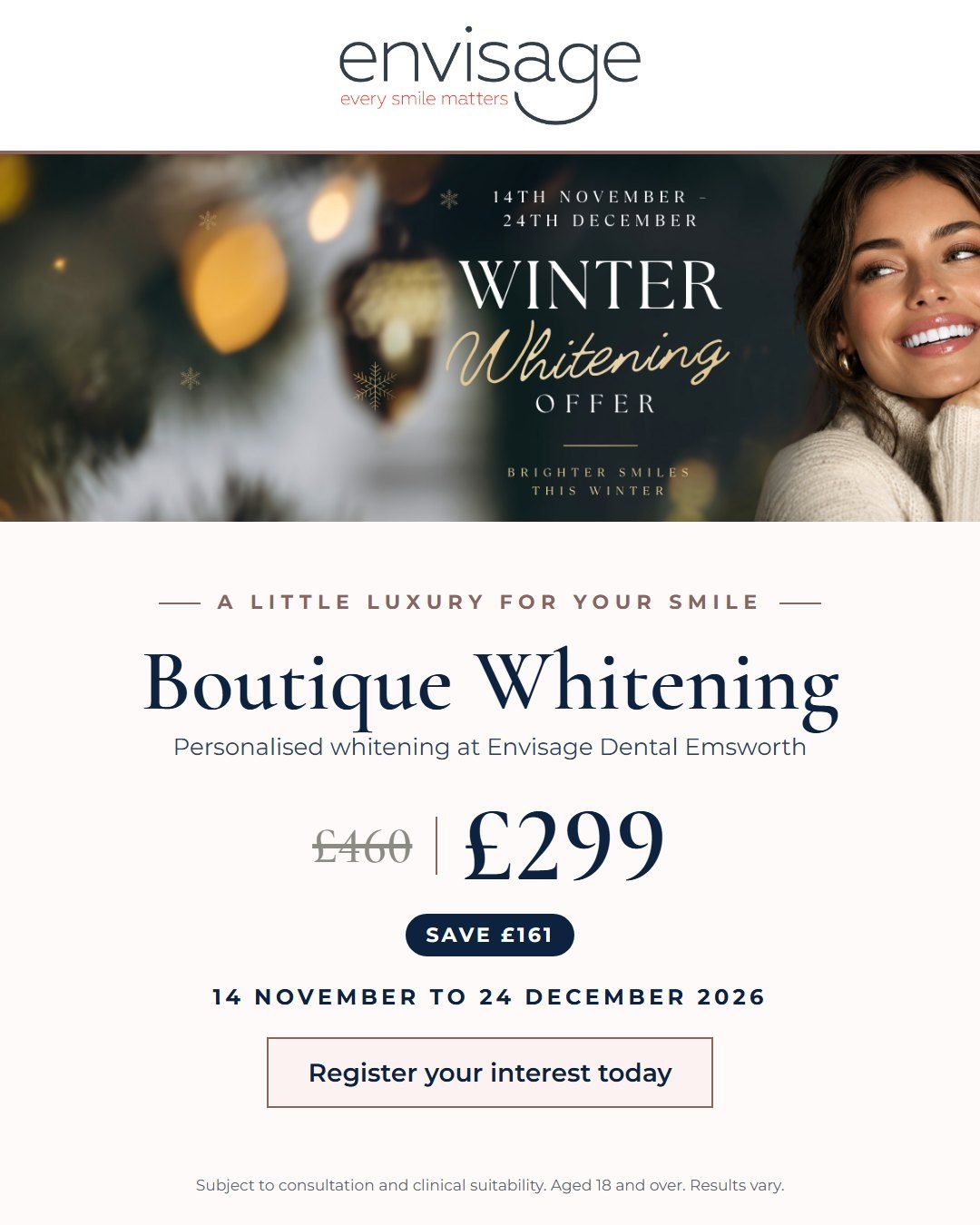 Boutique Winter Whitening Offer